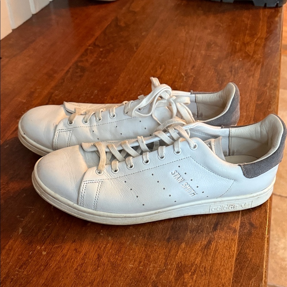 Adidas Stan Smith White and Gray Sneakers